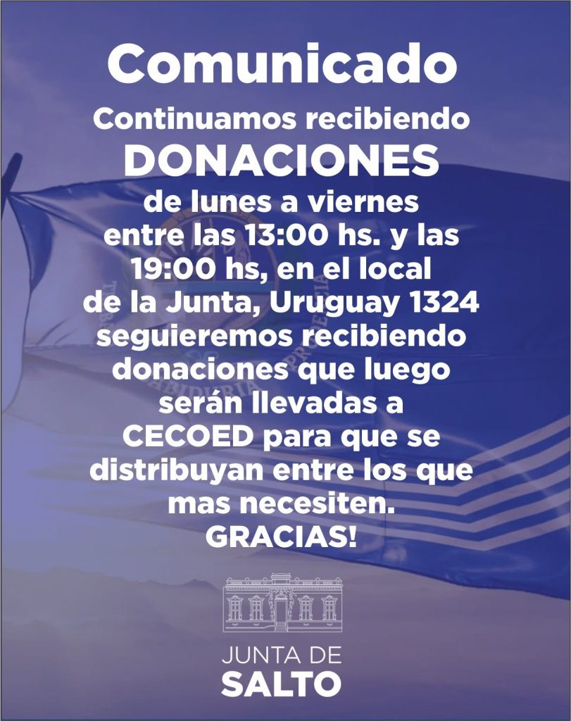 La Junta de Salto, comunica